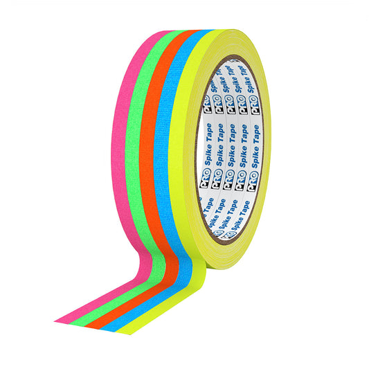 Pro Tapes Pro Spike Stack 1/2 inch 20 Yard Fluorescent (5 Assorted Colors)