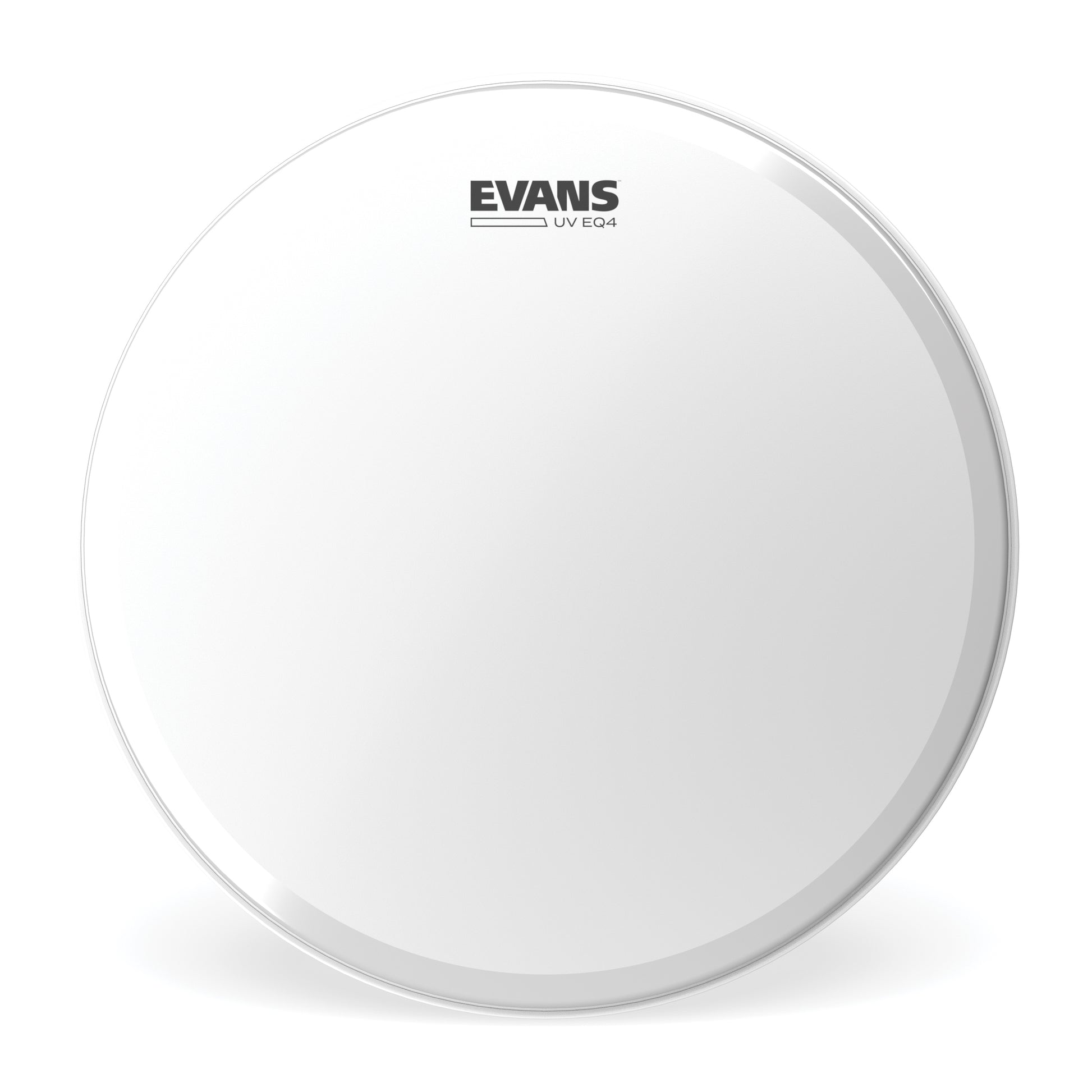 Drum head Evans UV EQ4 coated bass drum head, white