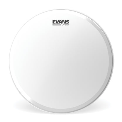Drum head Evans UV EQ4 coated bass drum head, white