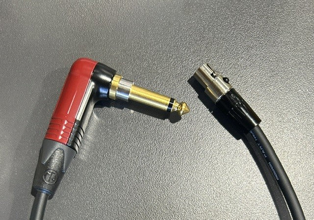 Beard Builds Shure Bodypack Cable (Silent Right Angle)