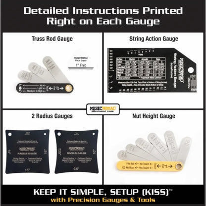 Music Nomad Precision Setup Gauge Set – 6 pc.