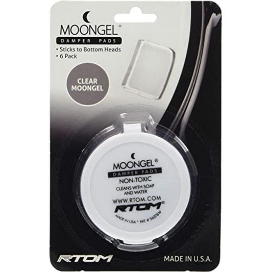 RTOM Moongels Drum Damper Pads - Clear (6-Pack)