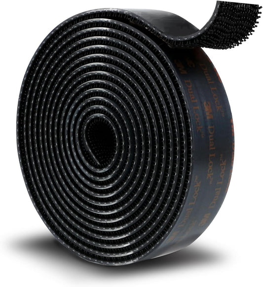 3M Scotch Dual Lock SJ3550 Black Reclosable Fastener 1 in. x 10 ft.