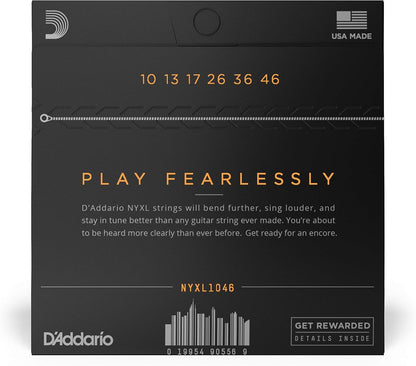 D'Addario 10-46 Regular Light, NYXL Electric Guitar Strings
