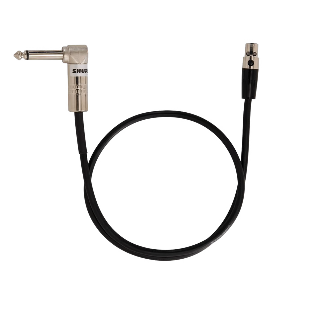 Shure WA304 1/4-inch Right-angled to TA4F Instrument Cable for Wireless Bodypack Transmitter