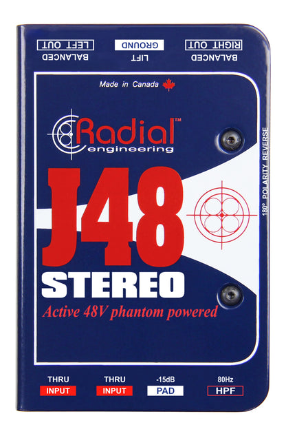 Radial J48 Active Stereo DI Direct Box