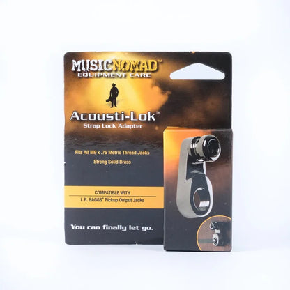 MusicNomad Acousti-Lok Strap Lock Adapter for Standard Output Jacks