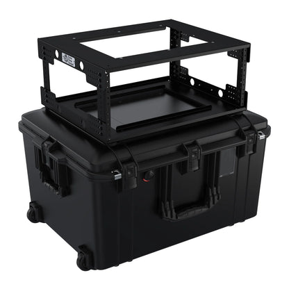 Circle Three Designs 4RU Aluminum Gen 2.0 Fly Rack with Pelican Air 1637