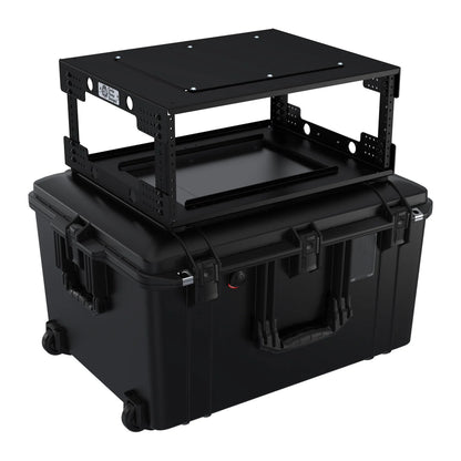 Circle Three Designs 4RU Aluminum Gen 2.0 Fly Rack with Pelican Air 1637