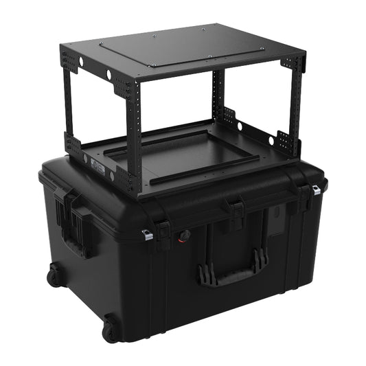 Circle Three Designs 6RU Aluminum Gen 2.0 Fly Rack with Pelican Air 1637