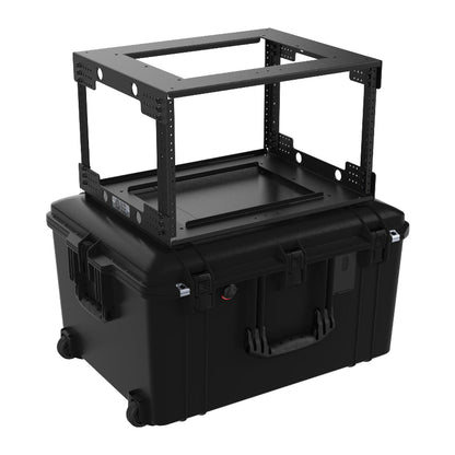 Circle Three Designs 6RU Aluminum Gen 2.0 Fly Rack with Pelican Air 1637
