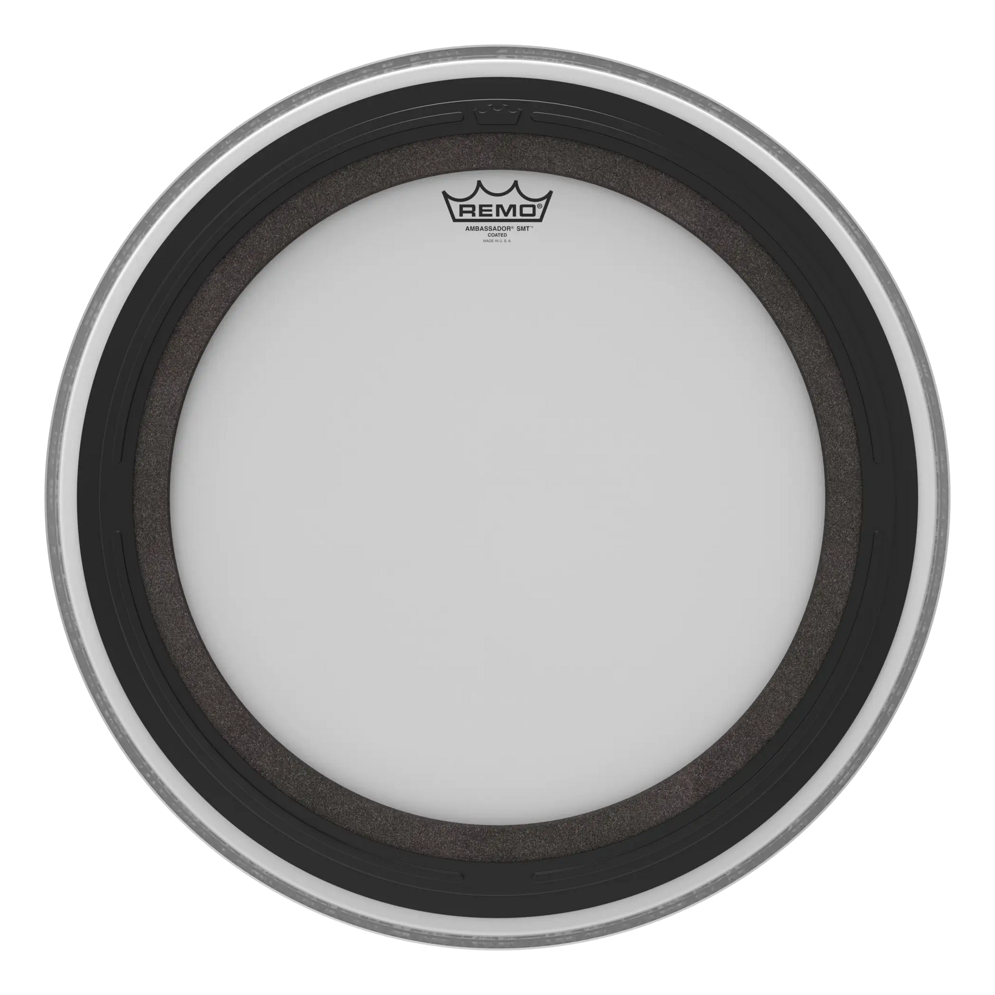 Drum head with Remo logo on a white background