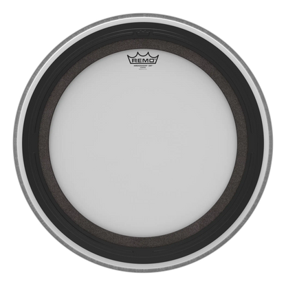 Drum head with Remo logo on a white background