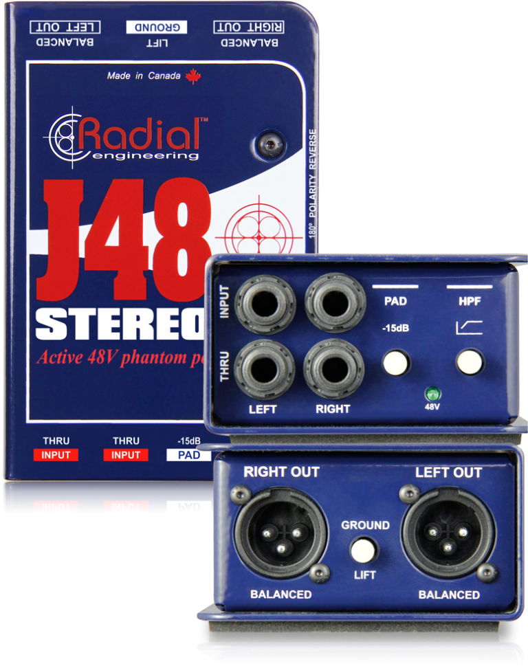 Radial J48 Active Stereo DI Direct Box
