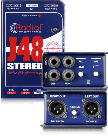 Radial J48 Active Stereo DI Direct Box