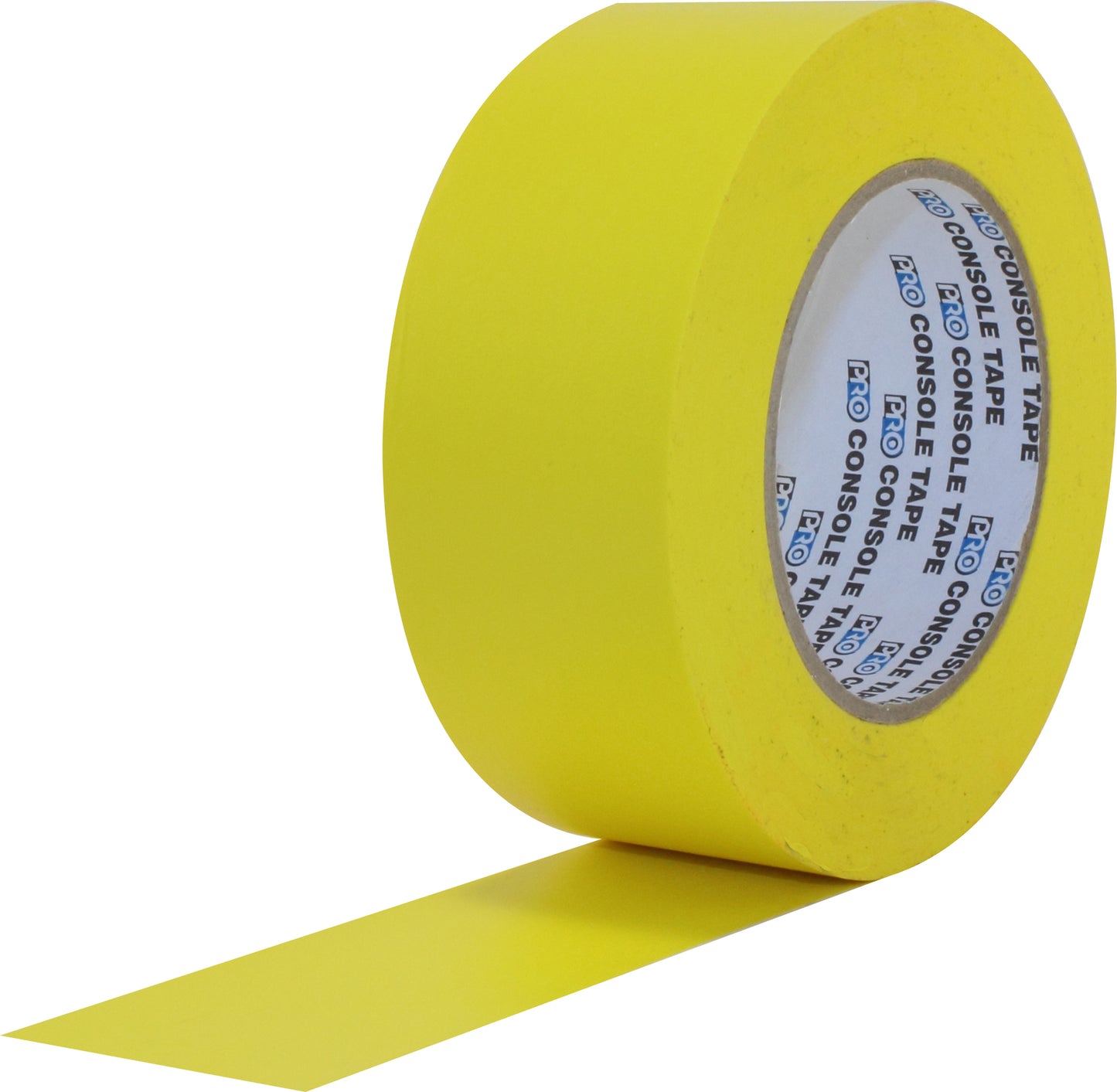 Yellow tape roll on a white background