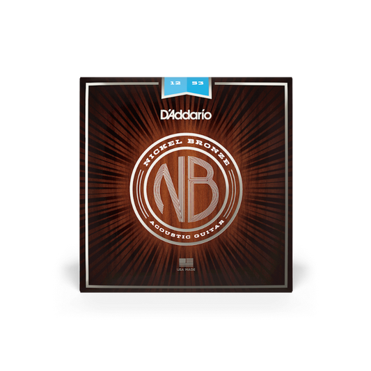 D'Addario 12-53 Regular Light Nickel Bronze Acoustic Strings