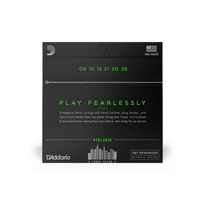 D'Addario 08-38 Extra Super Light, NYXL Electric Guitar Strings