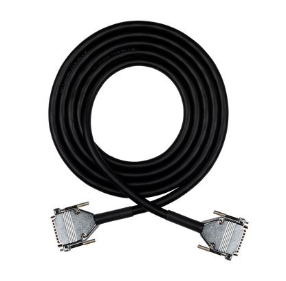 Hosa DBD-EDGE balanced DB25 to DB25 snake cable, black with die-cast connectors.