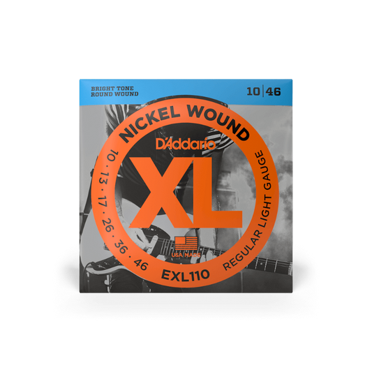 D'Addario 10-46 Regular Light, XL Nickel Electric Guitar Strings