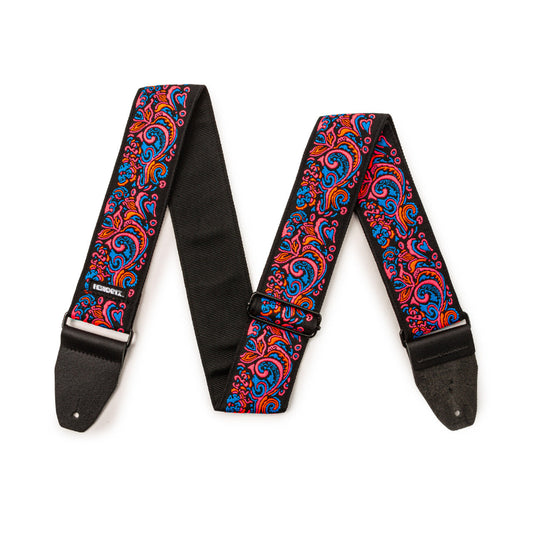 Dunlop Jimi Hendrix™ Blacklight Love Drops Pink Strap