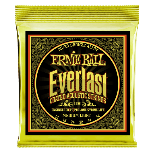 Ernie Ball 12-54 Everlast Coated 80/20 Bronze Acoustic Strings