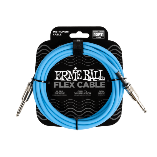 Ernie Ball 10' Flex Instrument Cable (Straight/Straight)