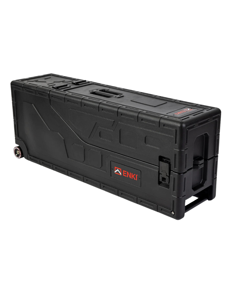 Black tool case with ENKI logo on a white background