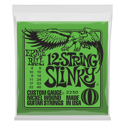 Ernie Ball 8-40 Slinky Nickel Wound Guitar Strings (12-String)