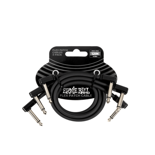 Ernie Ball 3-Pack Patch Cable (12 inch)