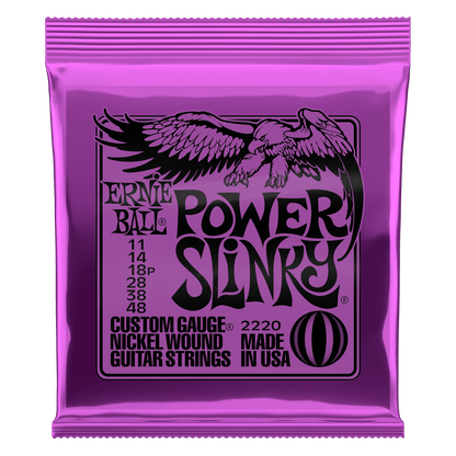 Ernie Ball Power Slinky 11-48 Nickel Wound Electric Guitar Strings – P02220