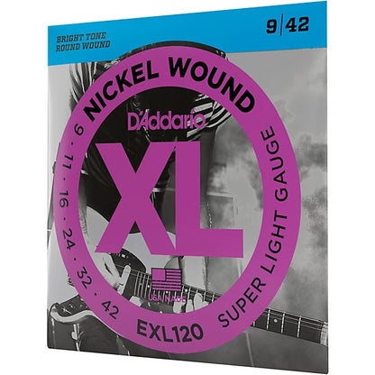 D'Addario 09-42 Super Light, XL Nickel Electric Guitar Strings