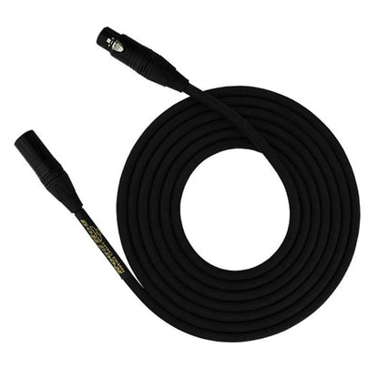 Roadhog 100 ft mic cable by RapcoHorizon with Neutrik connectors, black