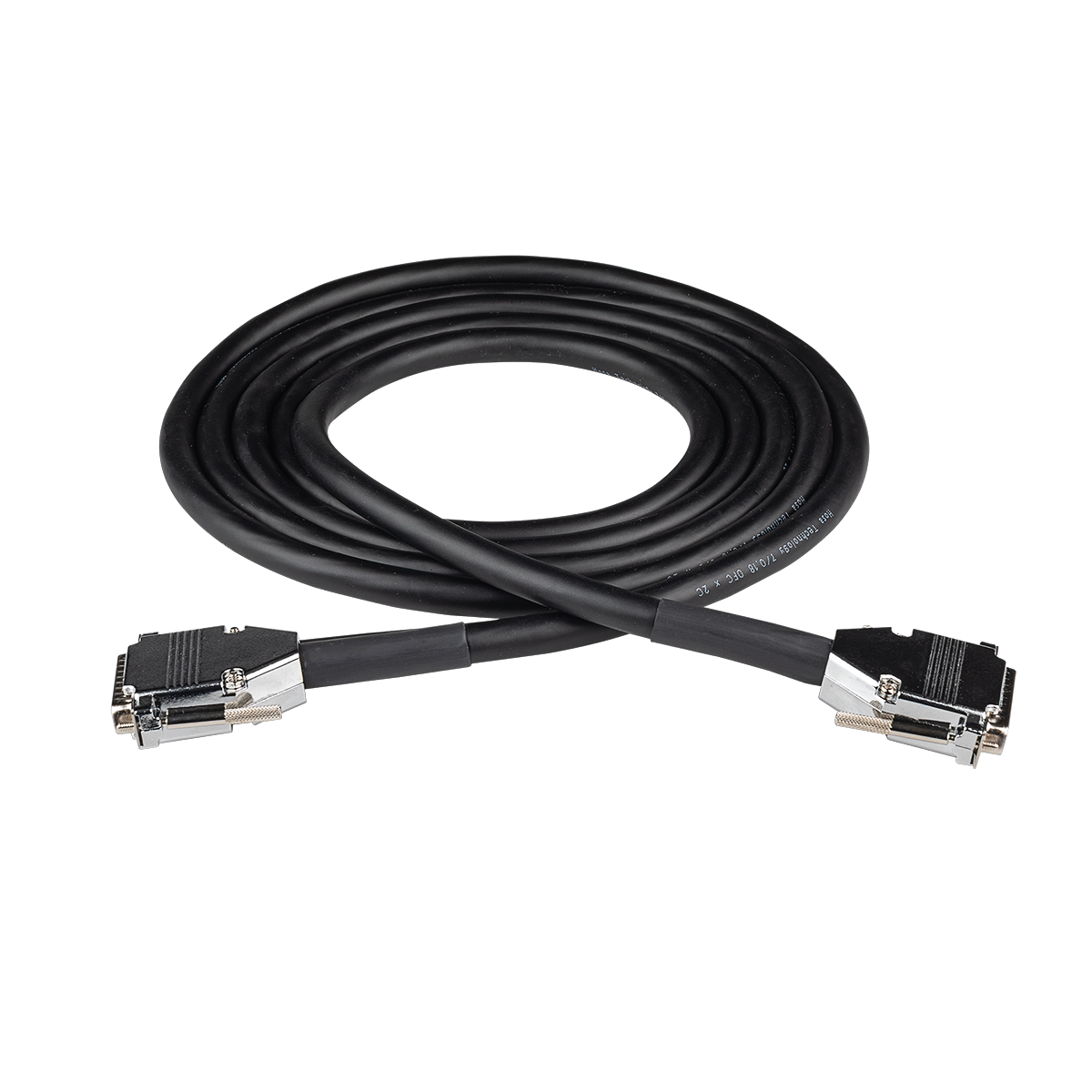 Hosa DBD-EDGE balanced DB25 to DB25 snake cable, black with die-cast metal connectors
