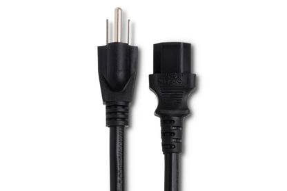 Hosa IEC C13 to NEMA 5-15p Power Cord, 14 AWG - Various Lengths