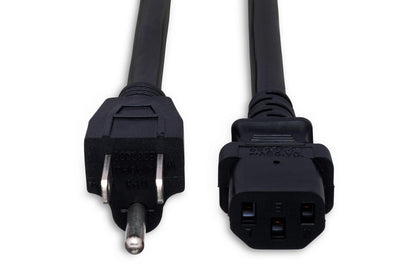 Hosa IEC C13 to NEMA 5-15p Power Cord, 14 AWG - Various Lengths