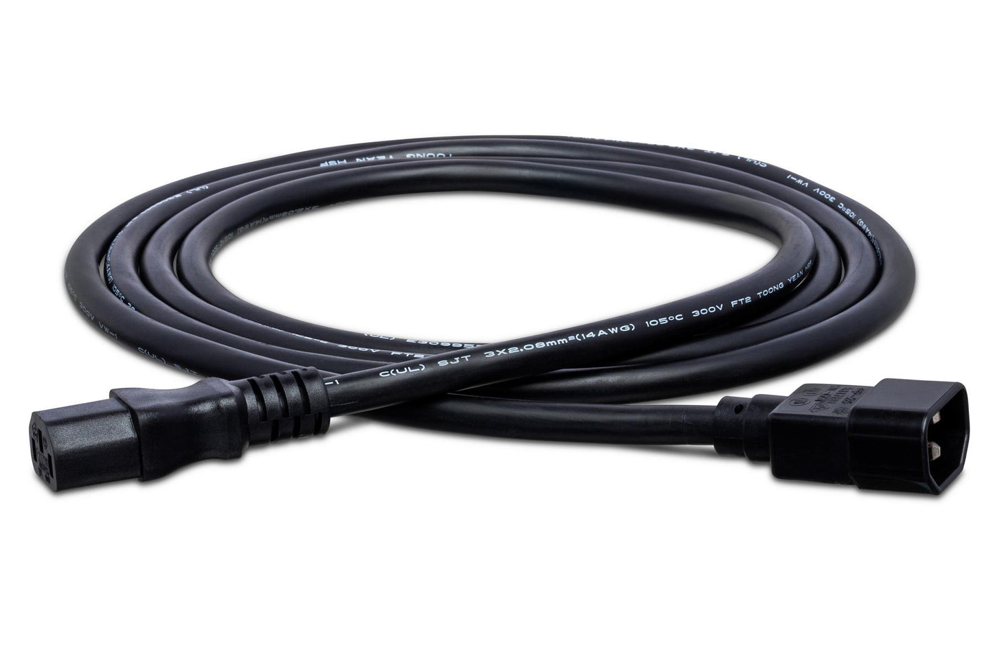 Hosa PWL-401.5 Power Extension Cord  IEC C14 to IEC C2, 1.5 Ft