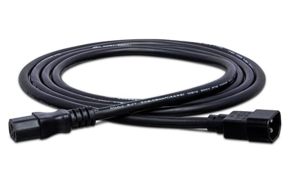 Hosa PWL-401.5 Power Extension Cord  IEC C14 to IEC C2, 1.5 Ft