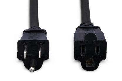 Hosa PWX-400 Power Extension Cord NEMA 5-15R to NEMA 5-15P, Various Lengths