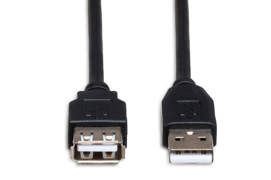 Hosa USB Extension Cable USB-A to USB-A, 10 Ft