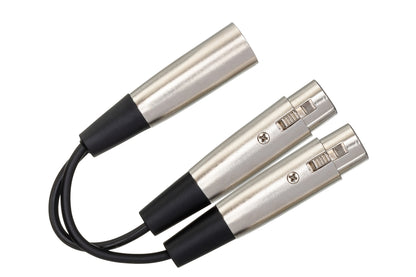 Hosa YXF-101.5 Y Cable- XLR Male to Dual XLR Female, 1.5 Ft