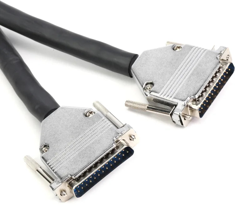 Hosa DBD-EDGE balanced DB25-to-DB25 snake cable with black jacket and die-cast metal connectors