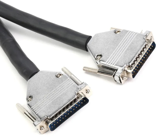 Hosa DBD-EDGE balanced DB25-to-DB25 snake cable with black jacket and die-cast metal connectors
