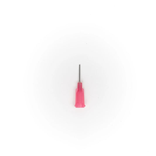 Pink screwdriver on a white background
