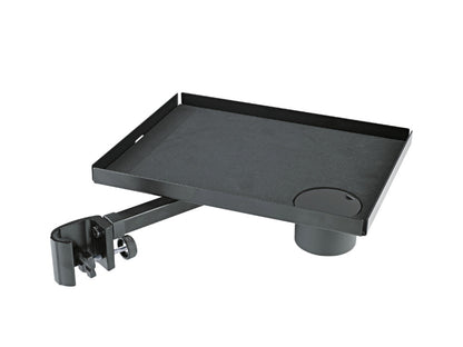 K&M 12225 Clamp-on Tray with Cupholder for Stand