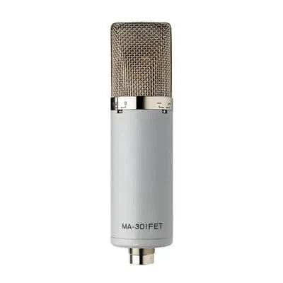 Mojave Audio MA-301FET condenser microphone in vintage gray with gold grille