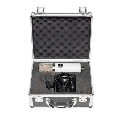 Mojave Audio MA-301FET condenser microphone in vintage gray with protective hard case