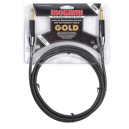 Mogami gold cable in packaging on a white background