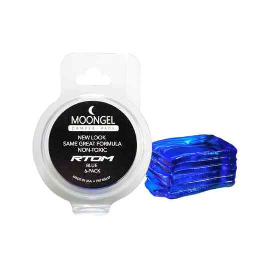 RTOM Moongels Drum Damper Pads - Blue (6-Pack)