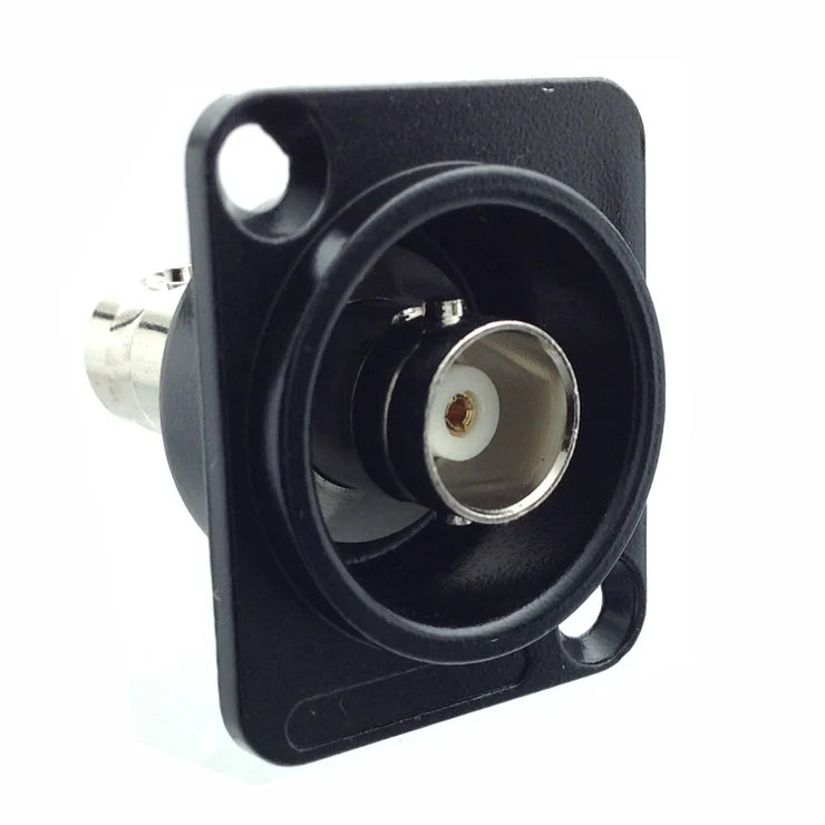 50 Ohm BNC Female D Type Panel Mount Pass Through Connector NE-BNC-PT-50